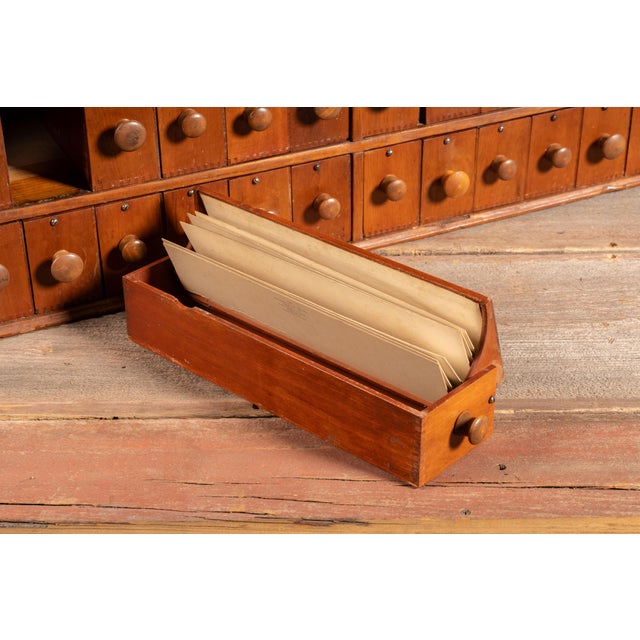 Early 20th Century "Practical Glove Holder" Oak Cabinet by A. N. Russell For Sale - Image 11 of 14