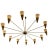 Vintage Brass and Ivory Color Ceiling Lamp by Diego Mardegan For Sale - Image 3 of 10