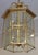 Vintage 8 Light Brass Etched Regency Style Chandelier Lantern For Sale In New York - Image 6 of 9