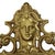 Louis XV Baroque French Brass Crested Mirror in Gold, 1950s For Sale - Image 12 of 17