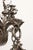 Early 20th Century Early 20th Century Cast Bronze Highly Ornate Chandelier With Original Etched Glass Down Shades For Sale - Image 5 of 16