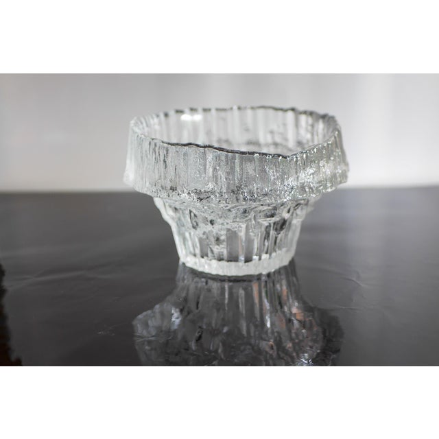 Finnish Art Glass Stellaria Bowl by Tapio Wirkkala for Iittala, 1979 For Sale - Image 11 of 15