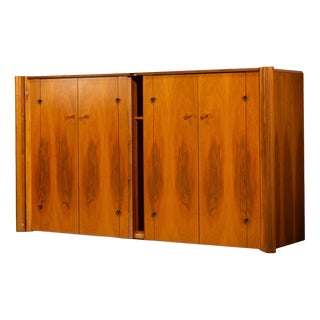 Scuderia Sideboard in Walnut by Carlo Scarpa for Bernini, Italy, 1970s For Sale