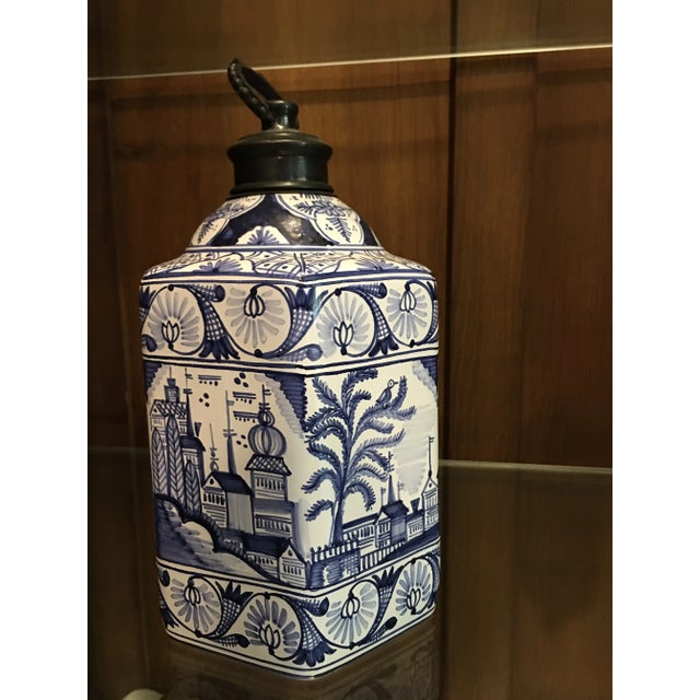 Ceramic 1980s Hexagon Hungarian Pottery Jug For Sale - Image 7 of 8