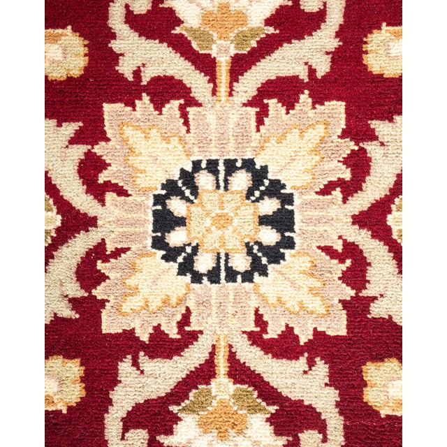 Traditional Mogul, One-of-a-Kind Hand-Knotted Area Rug in Re, 9' 1" x 12' 3" For Sale - Image 3 of 8