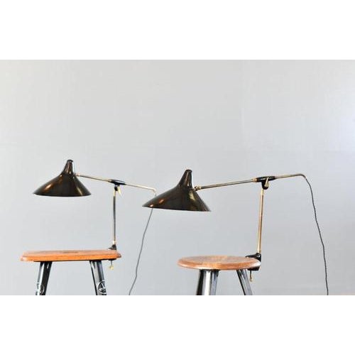 Articulated Table Lamps by Svend Aage Holm-Sørensen 1950s, Set of 2 For Sale - Image 3 of 12