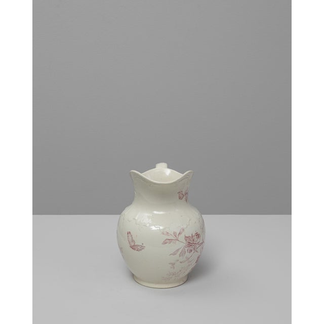 20th Century Belgian Red Chinoiserie Ceramic Pitcher For Sale - Image 16 of 18