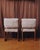 Mid 20th Century Pair of Mid-Century Oak Armchairs in Cream Faux Shearling For Sale - Image 5 of 12