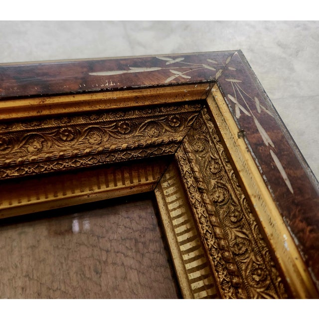 Late 19th Century Antique Eastlake Victorian Picture Frame 1890s For Sale - Image 5 of 9