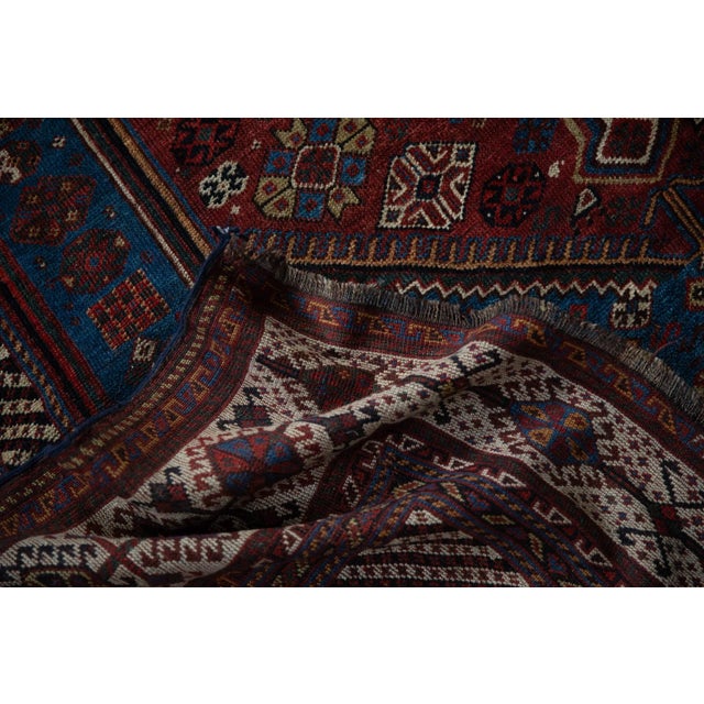 Antique Qashqai Carpet - 5'9" X 10'1" For Sale - Image 12 of 12