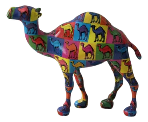 Pop Art Camel Statue, 2000s, Epoxy Resin