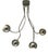 Chrome-Plated Ceiling Light with 4 Flexible Arms by Goffredo Reggiani, Italy, 1970s For Sale