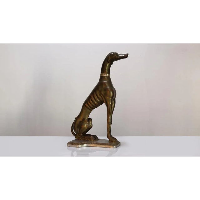 Greyhound Dog Sculpture, Italy, 1900s, in Good conditions. Designed 1890 to 1919