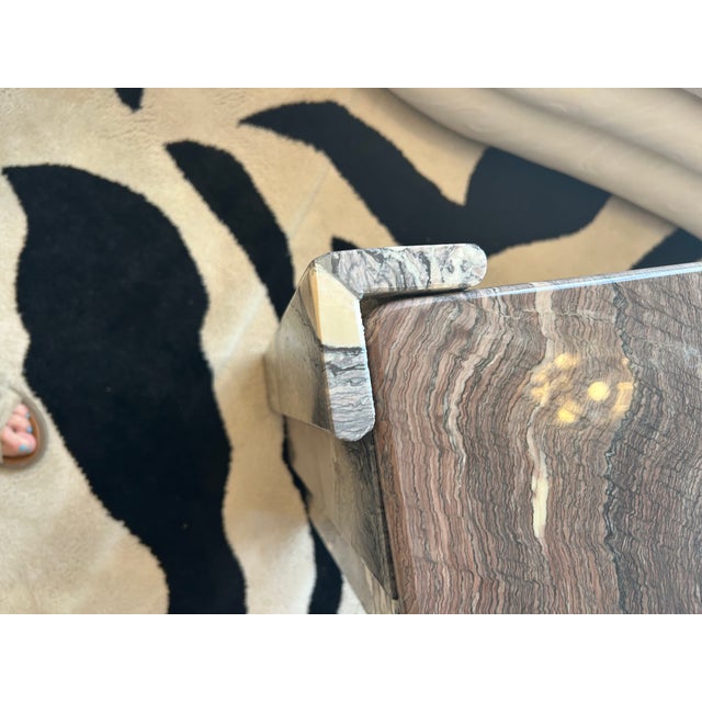Italian Marble “Eye” End Tables Attributed to Roche Bobois - A Pair For Sale - Image 13 of 13
