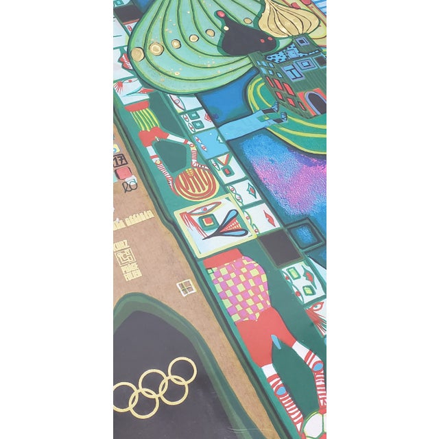 Hundertwasser "Olympische Spiele Munchen" Lithograph Poster C.1972 For Sale - Image 10 of 13