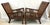 Wood Antique Teak and Cane Arts & Crafts Style Plantation Chairs With Dowel Construction- A Pair For Sale - Image 7 of 18
