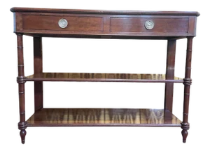 Napoleon III Louis XVI Style Mahogany Console