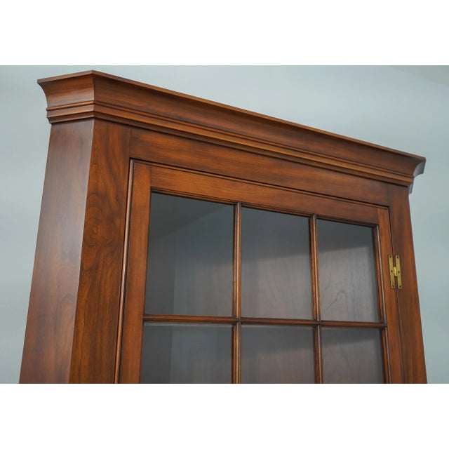Henkel Harris Cherry 12 Pane Corner China Cabinet For Sale In Philadelphia - Image 6 of 12