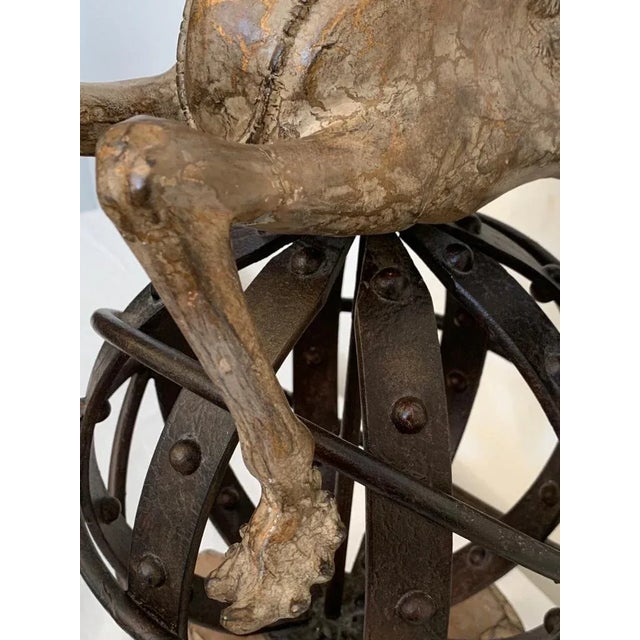 Sculpture of Pegasus on Astrolabe by Lam Lee Group Dallas For Sale - Image 10 of 12