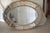 Vintage Hollywood Regency Gold Gilt Oval Mirror W / Etched Floral Bevel Glass Border, Leaf & Acorn Ornate Frame- 50" For Sale - Image 12 of 18