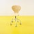Plastic Modern Design Chair in Yellow Plastic For Sale - Image 7 of 7