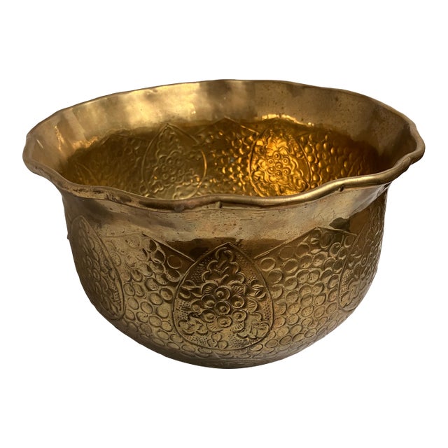 Vintage Wildwood Brass Planter For Sale