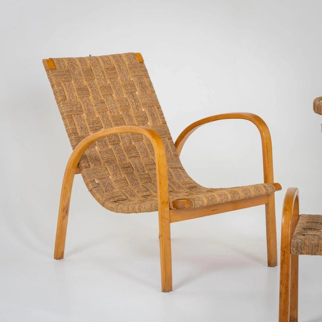 Italian Seating Group with Rope Covering, 1940s, Set of 4 For Sale - Image 6 of 11