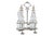 Silver and Glass Cruet, Set of 3 For Sale - Image 10 of 10