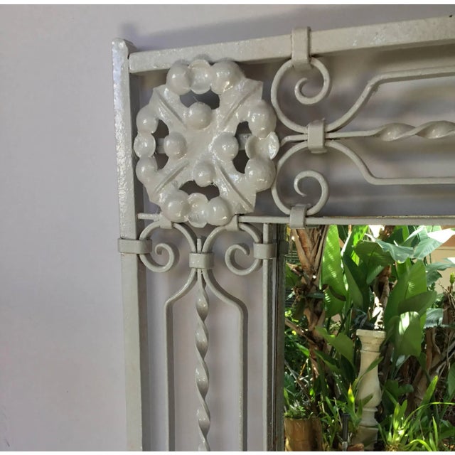 Late 19th Century Hand Twisted Wrought Iron Mirror For Sale - Image 5 of 11