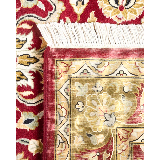 2000 - 2009 Mogul, One-of-a-Kind Hand-Knotted Area Rug - Red, 3' 2" x 5' 4" For Sale - Image 5 of 8