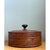 Mid-Century Modern Vintage Round Burl Wood Storage Box For Sale - Image 3 of 12