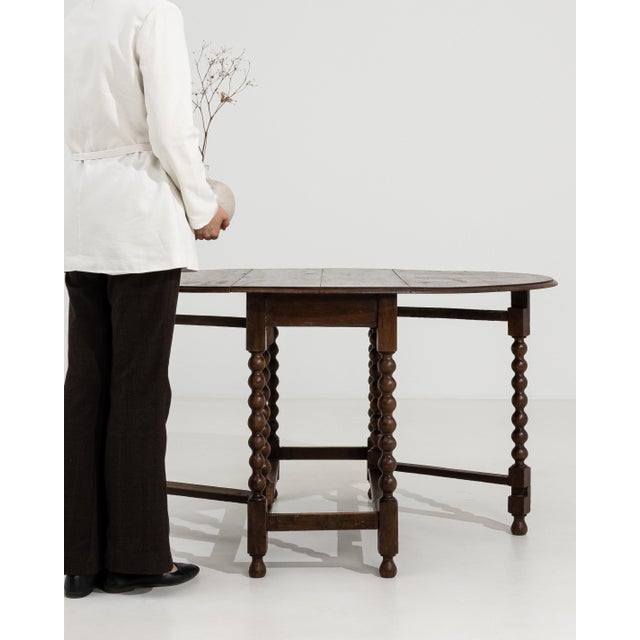 Drop-Leaf Table in Original Patina, Antique, United Kingdom, 19th Century For Sale - Image 4 of 15