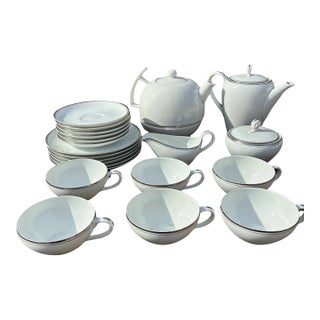 Mid 20th Century Fukagawa Japan Coffee/Tea Set - 22 Piece For Sale