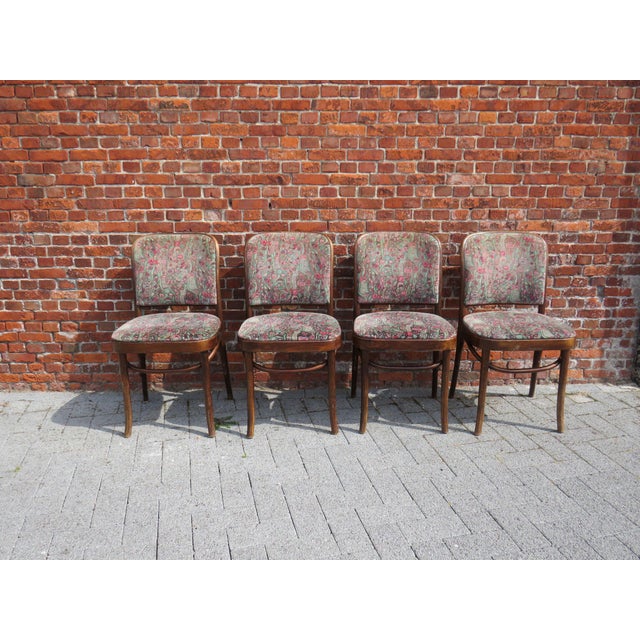 20th Century Model Prague No. 811 Chairs by Josef Hoffmann, Set of 4 For Sale - Image 3 of 14