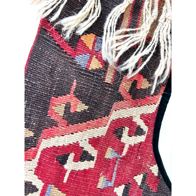Mid 20th Century Vintage Turkish Kilim Christmas Stockings, Handwoven Wool Rug Stockings, Pair For Sale - Image 5 of 8