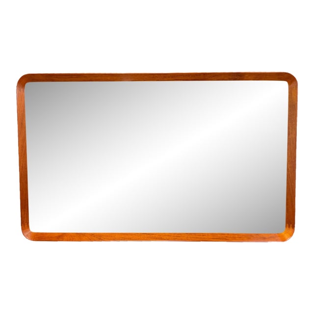 Pedersen & Hansen Teak Wall Mirror in Teak Mid 20th Century For Sale