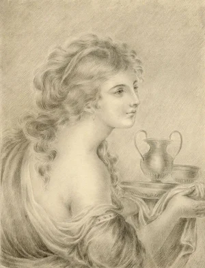 After Giovanni Battista Cipriani, Hebe, Early 19th Century, Graphite Drawing