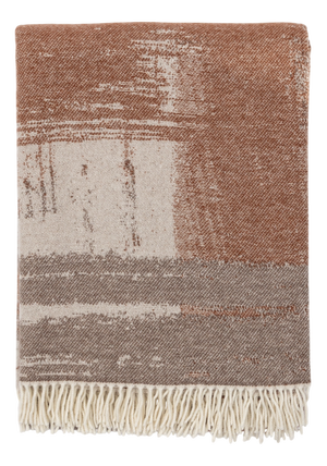 Plaid Jacquard Marrone in Lana E Cashmere by Villa Como