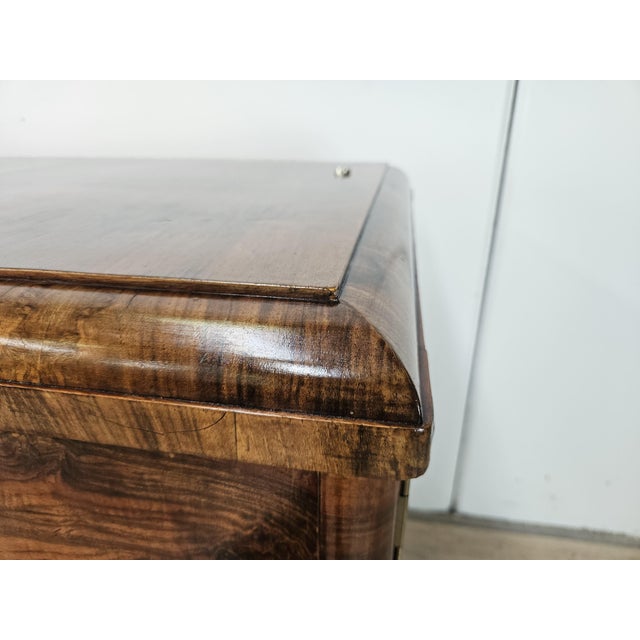Art Deco Three-Door Walnut Burl Sideboard, 1940 For Sale - Image 9 of 18