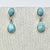 1970s Vintage Southwestern Boho Chic Blue Larimar & Sterling Drop Dangle Earrings - A Pair. For Sale - Image 6 of 11