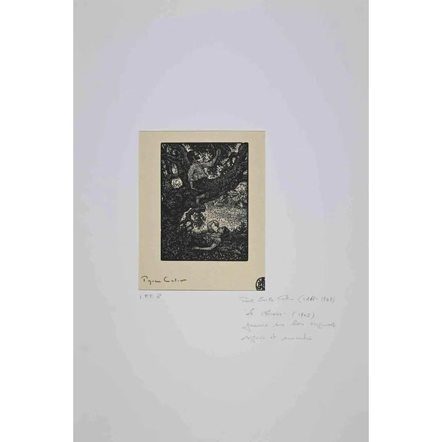 Modern Paul Emile Coli, Le Cerisier, Woodcut, 1902 For Sale - Image 3 of 3