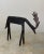 Rustic small primitive metal elk for you shelf or table top. Elk: 5.75"W x 1.5"D x 5"H
