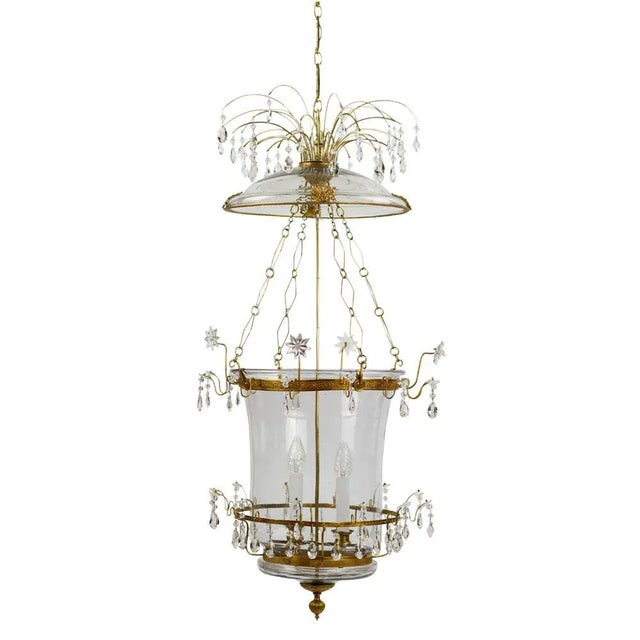 Crystal and Ormolu Mounted 2-Light Lantern, Early 19th Century For Sale - Image 6 of 6
