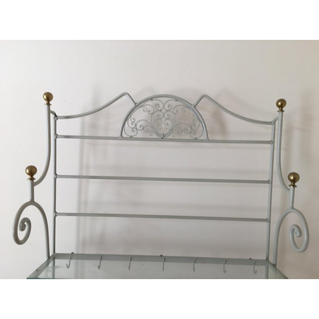 1960’s Vintage Woodard White Bakers Rack Chairish