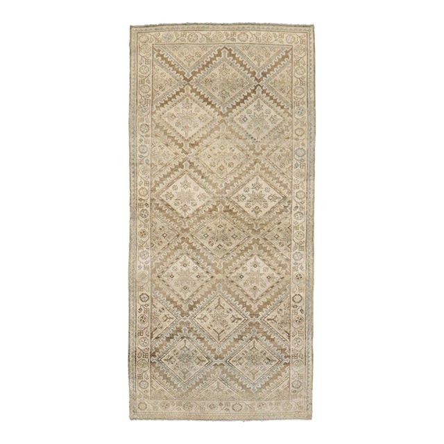 Geometric Persian Hamedan Small Rug no. j5201 For Sale