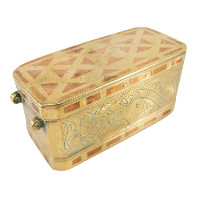 Mid 20th Century South East Asian Bronze and Copper Betel Nut Box For Sale