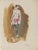 Tempera on paper. Hand signed lower right. Very good condition. This piece is attributed to the mentioned designer/maker....