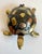 Mid-Century Modern Vintage Mid-Century Mixed-Metal Turtle Hinged Ashtray For Sale - Image 3 of 9