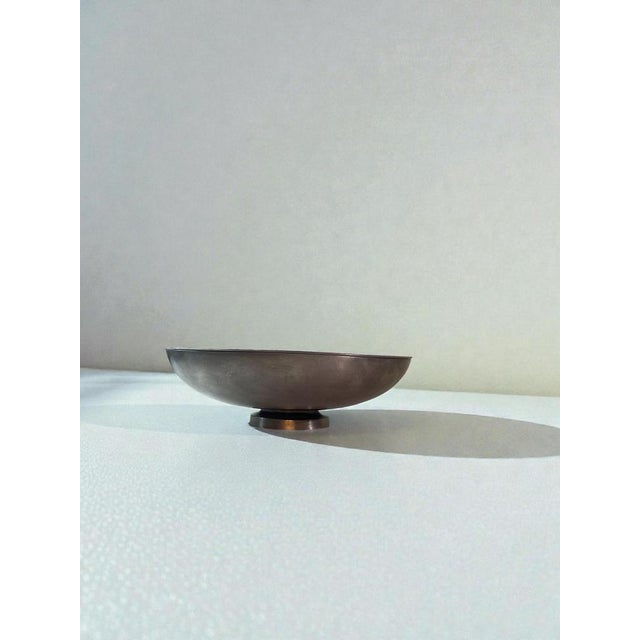 Swedish Pewter Bowl by Edvin Ollers for Schreuder & Olsson, 1975 For Sale - Image 3 of 11