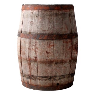 Antique Wooden Barrel For Sale